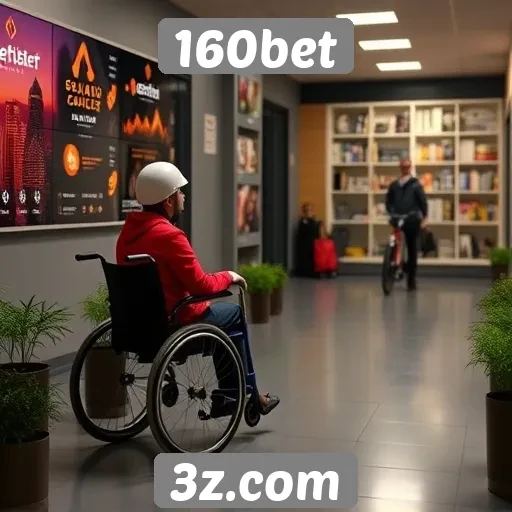 Acessibilidade e navegação no site 160bet