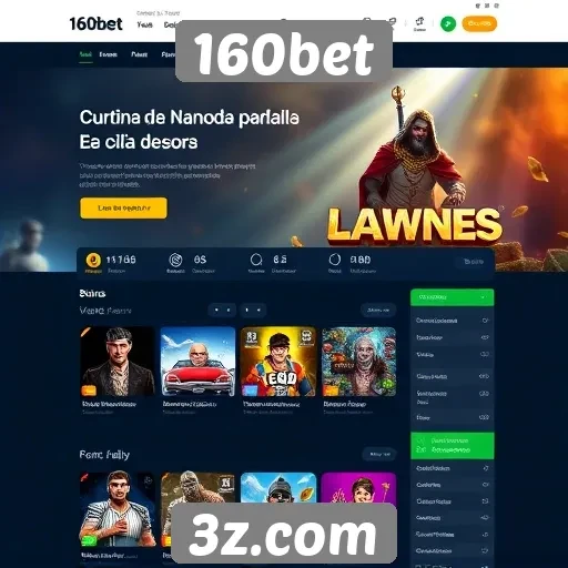 Interface do usuário do site 160bet é intuitiva